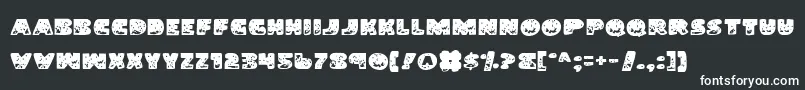 LandShark Font – White Fonts on Black Background