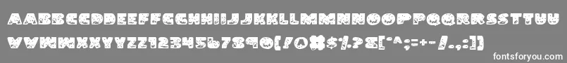 LandShark Font – White Fonts on Gray Background
