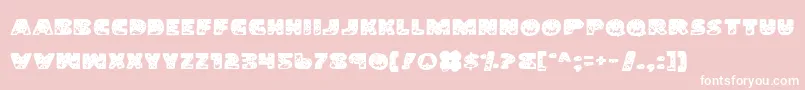 LandShark Font – White Fonts on Pink Background