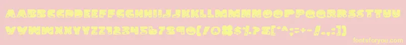 LandShark Font – Yellow Fonts on Pink Background