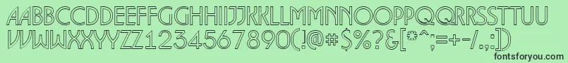 ALancetotl Font – Black Fonts on Green Background