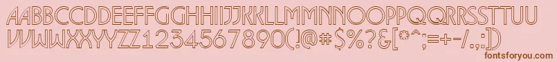 ALancetotl Font – Brown Fonts on Pink Background