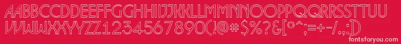 ALancetotl Font – Pink Fonts on Red Background