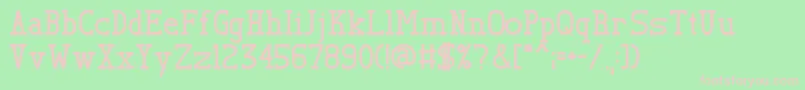 TlSerifBold Font – Pink Fonts on Green Background