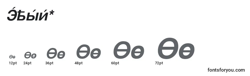 Cysbo Font Sizes