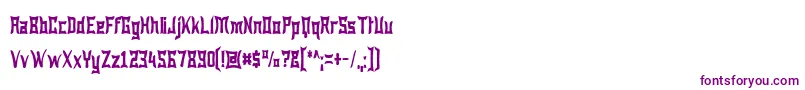 Wewan Font – Purple Fonts on White Background