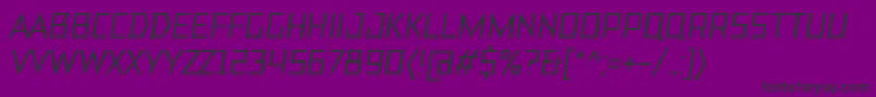 TtBricksMediumItalic-fontti – mustat fontit violetilla taustalla