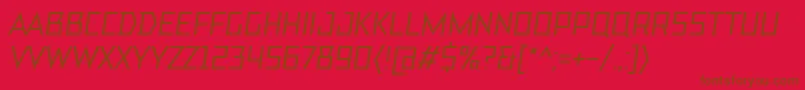 Шрифт TtBricksMediumItalic – коричневые шрифты на красном фоне