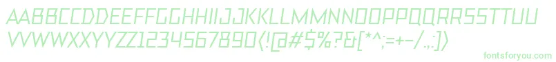 フォントTtBricksMediumItalic – 緑のフォント