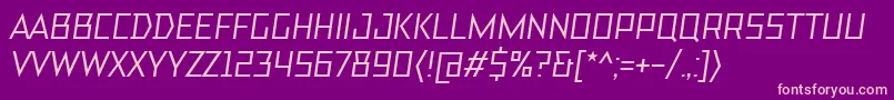 Police TtBricksMediumItalic – polices roses sur fond violet