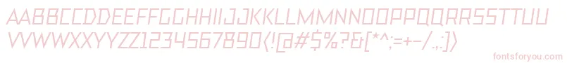 フォントTtBricksMediumItalic – 白い背景にピンクのフォント