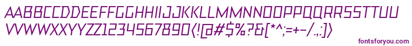 フォントTtBricksMediumItalic – 白い背景に紫のフォント