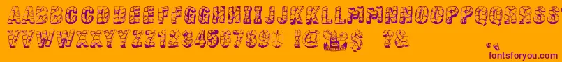 More about StoneBlock Font StoneBlock Font – Purple Fonts on Orange Background
