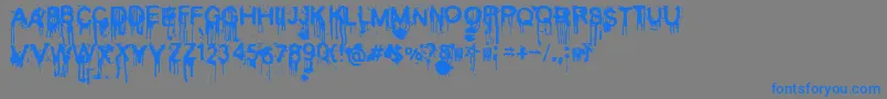 Coldnightforalligators Font – Blue Fonts on Gray Background