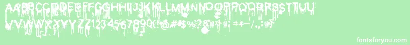 Coldnightforalligators Font – White Fonts on Green Background