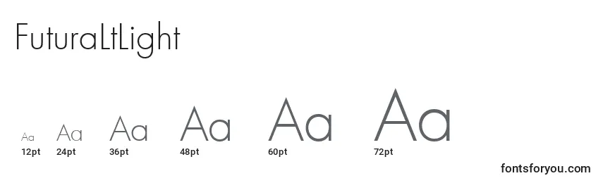 FuturaLtLight Font Sizes