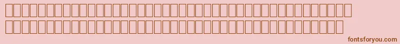 Wphv06na-Schriftart – Braune Schriften auf rosa Hintergrund