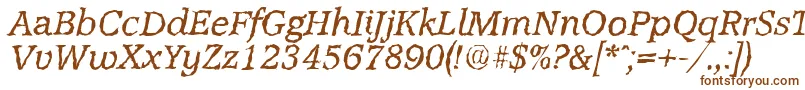 Шрифт AccoladerandomItalic – коричневые шрифты