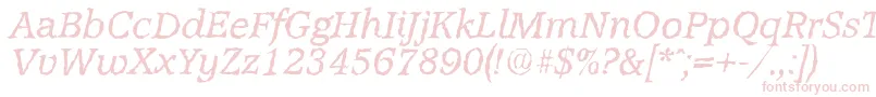 Шрифт AccoladerandomItalic – розовые шрифты
