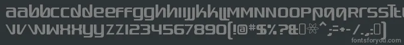 QuadaptorRegular Font – Gray Fonts on Black Background