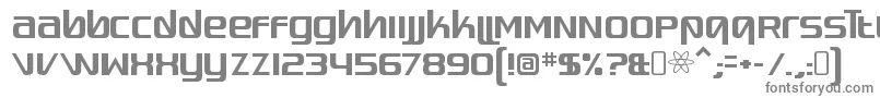 フォントQuadaptorRegular – 白い背景に灰色の文字