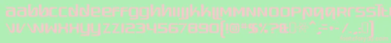 Шрифт QuadaptorRegular – розовые шрифты на зелёном фоне