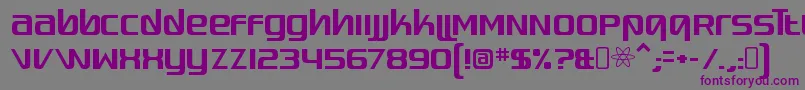 QuadaptorRegular Font – Purple Fonts on Gray Background