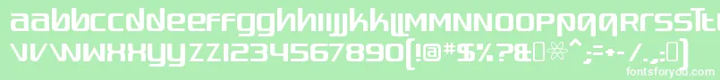 QuadaptorRegular Font – White Fonts on Green Background