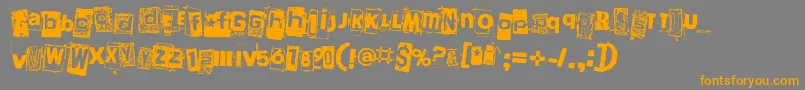 PersonaNonGrata Font – Orange Fonts on Gray Background