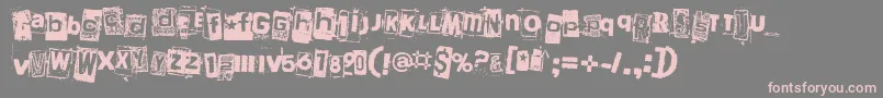 PersonaNonGrata Font – Pink Fonts on Gray Background