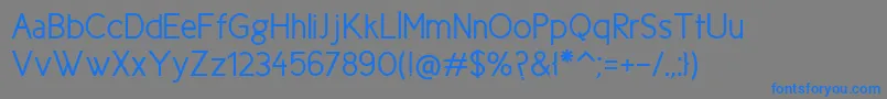 Шрифт NewCicleGordita – синие шрифты на сером фоне