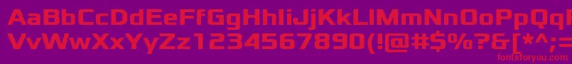 XoloniumBold Font – Red Fonts on Purple Background