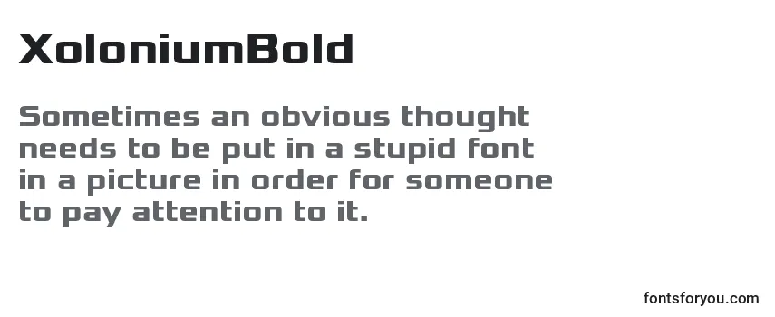 XoloniumBold (38509) Font