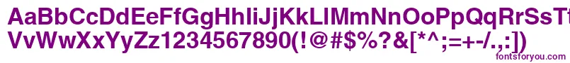 En savoir plus sur la police ContextSsiBold Police ContextSsiBold – polices violettes sur fond blanc