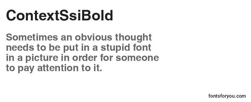 ContextSsiBold-fontti