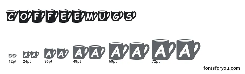 Coffeemugs Font Sizes