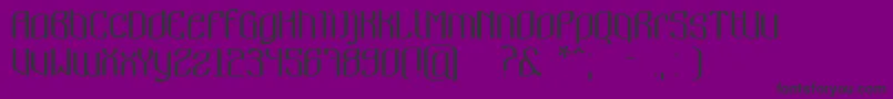 フォントNymeria – 紫の背景に黒い文字