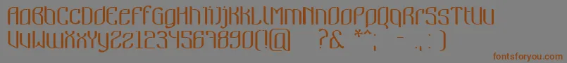 Nymeria-fontti – ruskeat fontit harmaalla taustalla