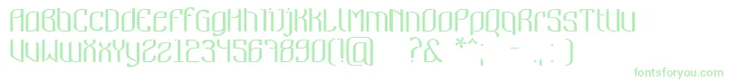 Nymeria-Schriftart – Grüne Schriften auf weißem Hintergrund