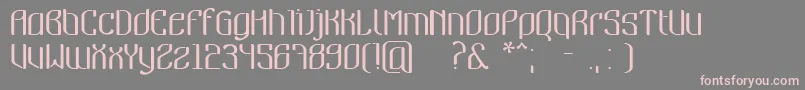 Nymeria-Schriftart – Rosa Schriften auf grauem Hintergrund