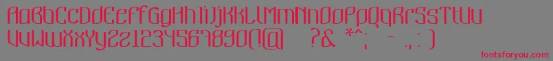 Шрифт Nymeria – красные шрифты на сером фоне