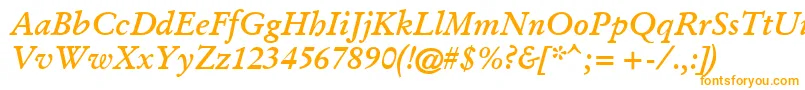 Garr66w Font – Orange Fonts on White Background