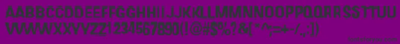 Musorc Font – Black Fonts on Purple Background