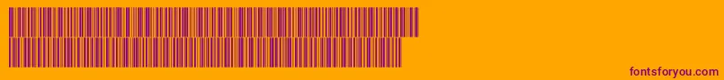 Fonte V300022 – fontes roxas em um fundo laranja