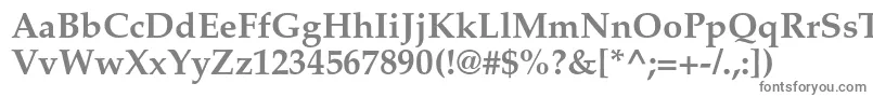 フォントPalatinoltstdBold – 白い背景に灰色の文字