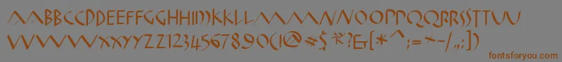 Подробнее о шрифте Oldromanklein Шрифт Oldromanklein – коричневые шрифты на сером фоне