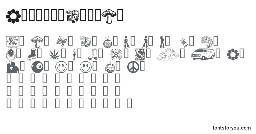 Czcionka That70sDingBv – alfabet, cyfry, specjalne znaki
