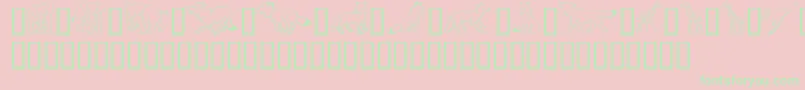 GeWildKingdomEToK Font – Green Fonts on Pink Background