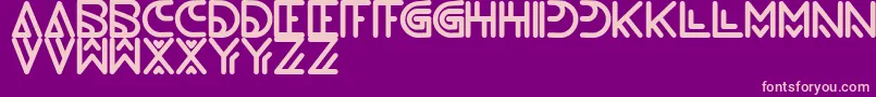 fuente NeverEndingMaze – Fuentes Rosadas Sobre Fondo Morado