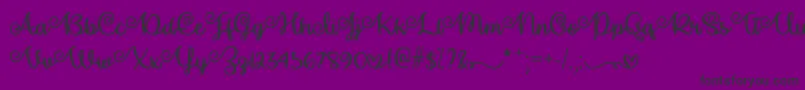 MakeMagicHappenOtf Font – Black Fonts on Purple Background